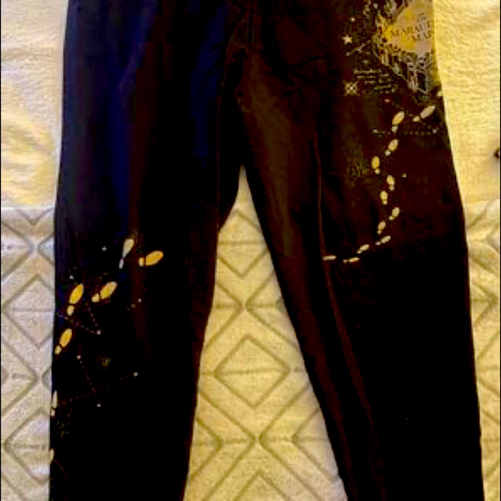 Torrid size 3 Harry Potter Marauders Map leggings!